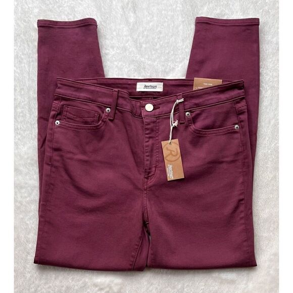 NWT Revtown Decade Denim Super Skinny Jeans in Claret, Size 32 Regular - Picture 4 of 16